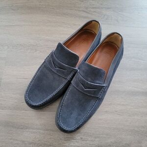 A. Testoni Navy Men's Leather Loafers NWOB Size 12?
